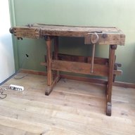 oude werkbank hout te koop